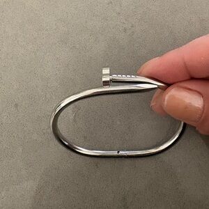 Heart and nail bracelet